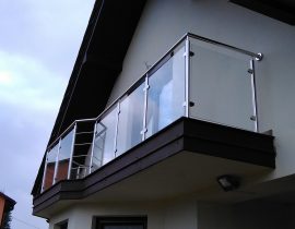 Balustrada nierdzewna balkonowa nr16