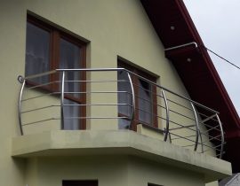 Balustrada nierdzewna balkonowa nr33