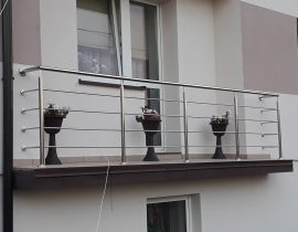 Balustrada nierdzewna balkonowa nr43